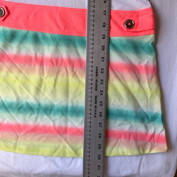 CRB Girl’s ShortSleeve Knee Length Stretch Dress size 16,White & Rainbow,Unicorn - Picture 5 of 10